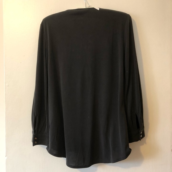 Banana Republic Sandwash Modal Wrap Top, sz S, NWT - Picture 2 of 5